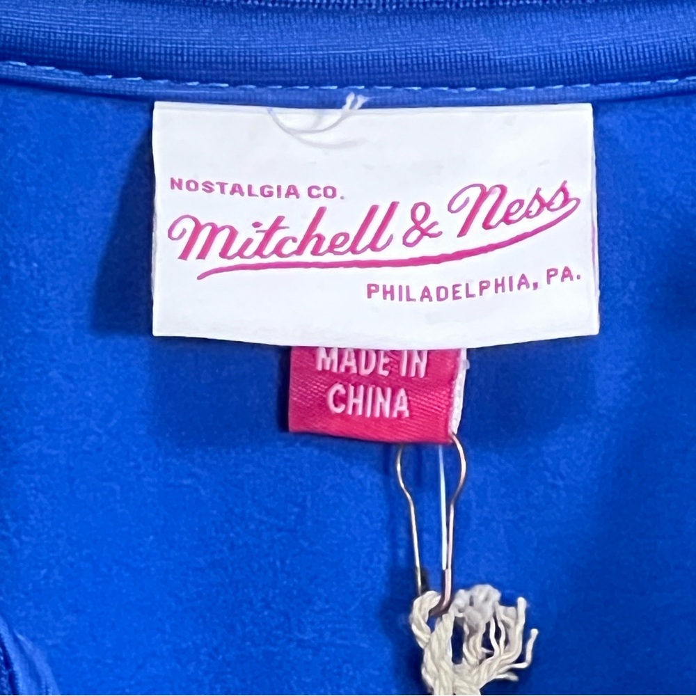 Chicago Cubs Jacket Mens Large Blue Mitchell And Ness MLB  Full Zip Cooperstown - Picture 5 of 14